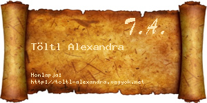 Töltl Alexandra névjegykártya