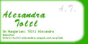 alexandra toltl business card