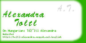 alexandra toltl business card